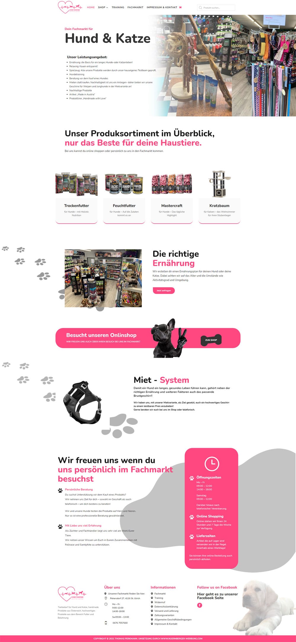Animal Center - Referenz - Nürnberger Werbung - Online Shop - Agentur